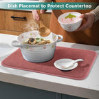 GeeRic Microfiber Dish Drying Mat, Super Absorbent Kitchen Dish Drying Pad - Image 7