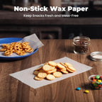 Fit Meal Prep 6 x 10.75" Wax Paper Sheets - Image 4