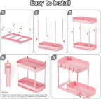 Ukeetap 2 Pack Multi-Purpose Pull-Out Storage Organizers, Under Sink & Cabinet - Image 7