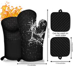 4PCS Oven Mitts and Pot Holders Sets 500°F Pot Holders - Image 7