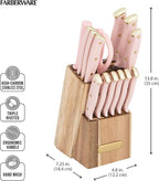 Farberware 15-Piece Triple Riveted Acacia Knife Block Set, High - Image 5