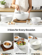 Large Ceramic Mixing Bowls, Dough Bread Making Bowl, Microwave and Dishwasher - Image 4