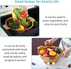 Kyraton Gold Colander 5 Quart, Professional Titanium Gold Plating Stainless - Image 6