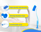 Zuvo Plastic Long Handled Scrubbing Suction Cup, Durable Bristles, Dish Washing - Image 3