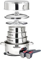Magma 10 Piece Gourmet Nesting Stainless Steel Cookware Set, Induction by MagmaProducts