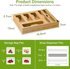 KOCWELL Bamboo Bag Storage Organizer - Image 3