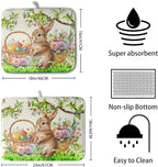 Easter Egg Bunny Dish Drying Mat - Image 2