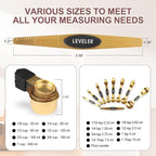 16-Piece Stainless Steel Measuring Cups and Spoons Set, Strong Magnetic Nesting - Image 5