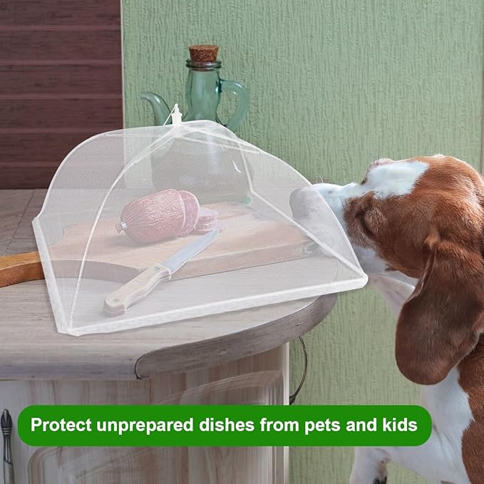 Pop-up Picnic Food Tent Covers, 17x17Inch Foldable Mesh Screen Food Covers - Image 5