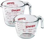Pyrex Prepware 2-Piece Glass Measuring Set, 1 and 2-Cup, 2 Pack by Pyrex