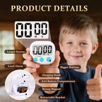 12 Pack Digital Kitchen Timer Small Classroom Timers - Image 5