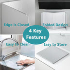 Grease Stove Splash Guard for Cooking | 2 Sided Kitchen Stove Splatter Guard - Image 4