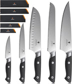 10 PCS Knife Set with Knife Sheath, Japanese Kitchen Knife Set with 5 Layers by SANMEIHO