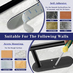 Paper Towel Holder, Self Adhesive or Drilling Paper Towel Holder Under Cabinet - Image 7