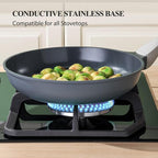 PRICUSIS Nonstick Ceramic Frying Pan, 8/10/12 Inch Non Toxic Skillet, Egg & - Image 7