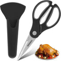 Kitchen Scissors with Magnetic Holder Heavy Duty Magnetic Scissors by DARKEDGE