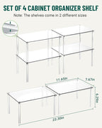 Bobomoment Acrylic Cabinet Organizer, Desk Countertop Shelf Organizer, Pantry - Image 4