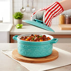 Elsjoy 2 Quart Round Ceramic Casserole Dish - Image 9