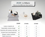 6 PCS Stone Drying Mat Set for Kitchen Counter, 2 Large Diatomaceous Earth Dish - Image 7