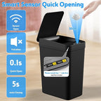 Bathroom Trash Can with Lid, KOEYLE 2 Pack 2.2 Gallon Automatic Touchless - Image 8