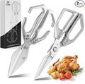 Kitchen Shears Set – Heavy Duty Japanese Stainless Steel Kitchen Scissors by Ethyxe