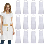 DUSKCOVE 12 Pack Plain Bib Aprons by DUSKCOVE