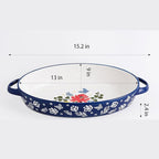 Baking Dish Casserole Dish Ceramic Au Gratin Baking Dish Lasagna Pan Oval - Image 7