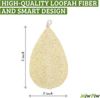 Natural Loofah Dish Sponge Pack 3 Vegetable Scrubber - Image 2