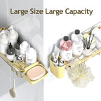 NESOMI Shower Caddy Adhesive Shower Organizer 8-Pack, Rustproof Stainless Steel - Image 9