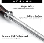 HOSHANHO Honing Rod, 12 Inch Professional Kitchen Knife Sharpener Rod, Japanese - Image 2