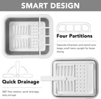 Tiawudi Collapsible Dish Drying Rack, Pop Up Dinnerware Drainer, Portable Plate - Image 5