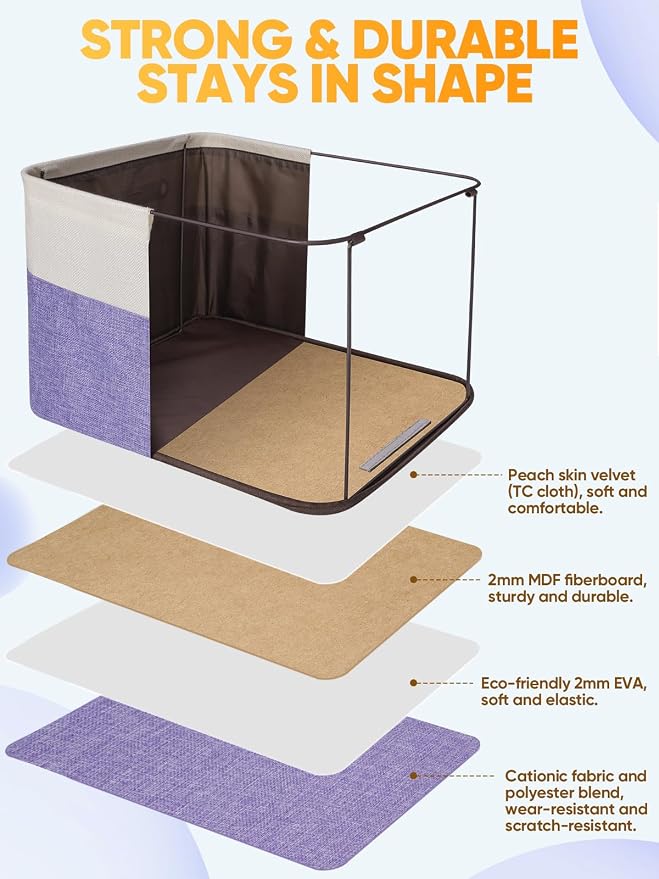 BALEINE 2 Pack Fabric Closet Storage Bins - Image 3