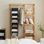 YOUDENOVA Hanging Closet Organizer and Storage, 6-Shelf Closet Hanging Storage - Image 2
