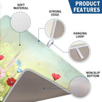 Spring Summer Daisy Dish Drying Mat 18 x 24 Inch Colourful Floral Pattern Dish - Image 3
