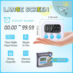 Mwellewm 12Pcs Digital Timers for Classroom Kitchen Timers for Cooking Small - Image 5
