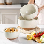 AmorArc Ceramic Mixing Bowls|Nesting Bowls Set of 3 - Image 6