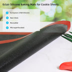 Perforated Silicone Baking Mat for Full Size Sheet Pan, Non-Stick Eclair Baking - Image 3