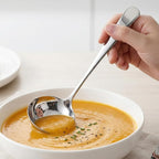 JJUNW 2 Pcs Small Silver 7.9 Inch Gravy Soup Ladle, Stainless Steel Sauce Ladle - Image 5