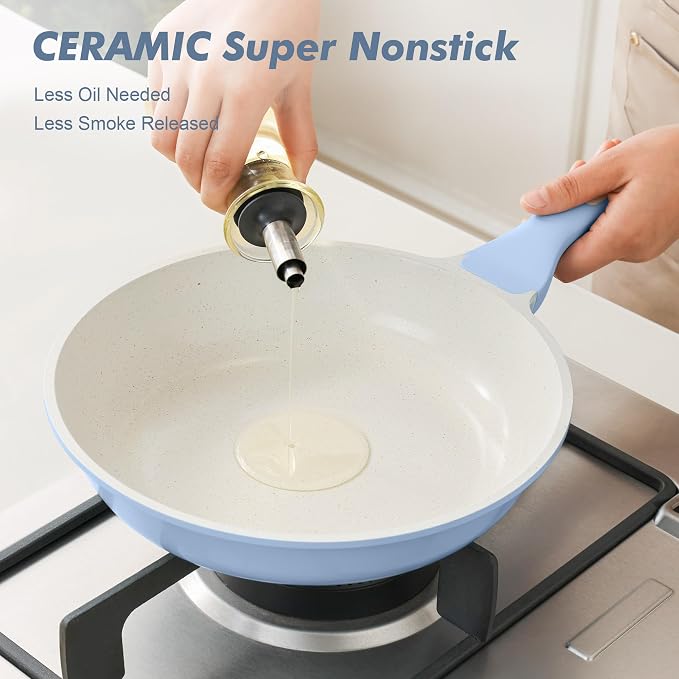 SENSARTE Nonstick Ceramic Frying Pan 11-Inch, Healthy Non Toxic Skillet - Image 8