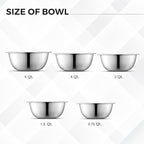 AVADOR Premium Stainless Steel Mixing Bowls, Space Saving - Image 2