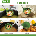 Tovolo Silicone Ladle With Stainless Steel Handle Deep Soup Ladle - Image 4