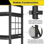 GIOTORENT 6-Wire Garage Shelving Storage Shelves, Metal Shelving Unit Pantry - Image 5