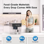 Waterdrop WFD-22L-A Alkaline Water Filter Dispenser, Large 40-Cup Water Filter - Image 7