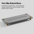 Kitchen Sink Caddy Water Absorbing Stone Drying Tray, Diatomite Bathroom Sink - Image 6