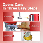 Davivy Electric Can Opener, Removable Stainless Steel Cutter and 3-in-1 Design - Image 4