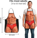 HAKSEN Funny Aprons for Men, Gag Grilling Apron for Men Women Kitchen Cooking - Image 2