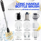 Holikme 6 Pack Bottle Brush Tube Set, 3 Straw Brushes, Portable 3-in-1 Bottle - Image 2