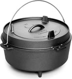 EDGING CASTING Pre-Seasoned Cast Iron Dutch Oven by EDGINGCOOKWARE
