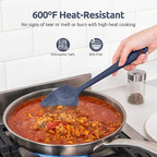 Heat Resistant Silicone Spatula Set: U-Taste 600ºF High Temp Seamless Food - Image 3