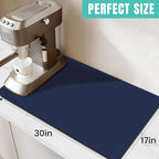 WISELIFE Coffee Mat Super Absorbent Dish Drying Mat Coffee Bar Accessories - Image 2